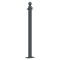 Ornamental bollard | Series 466B | � 60 mm | stationary, to be fixed by plugswith base plate 100 x 150 mm | without lock | with 2 eyelets